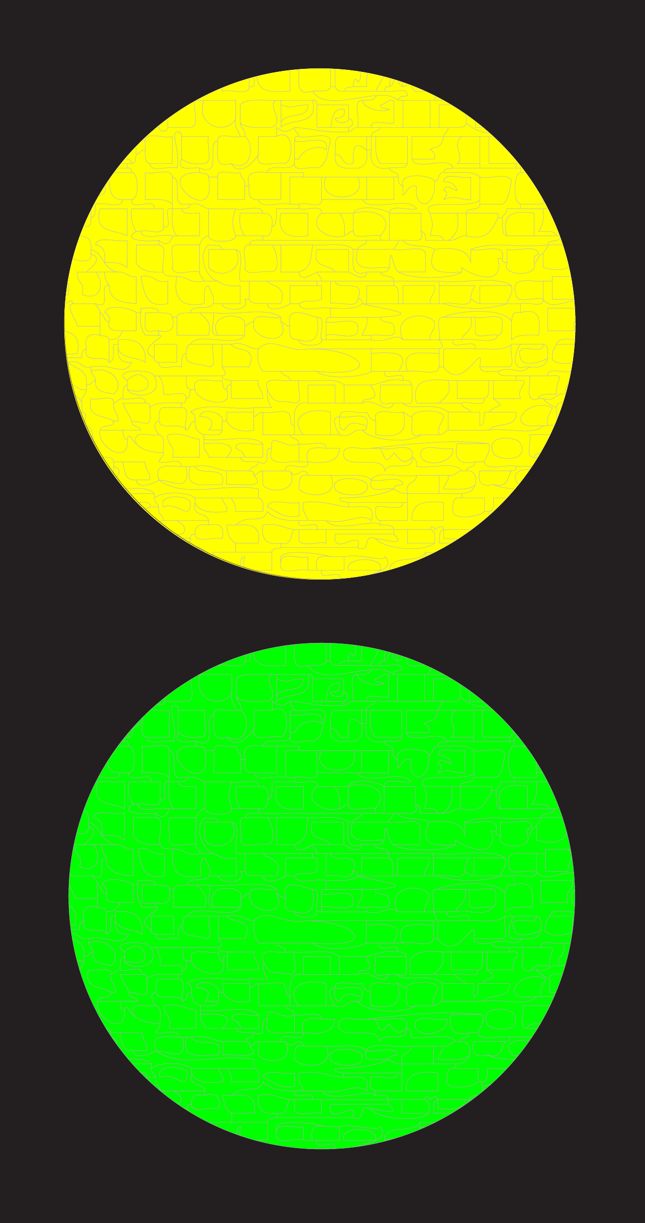 green and yellow lights